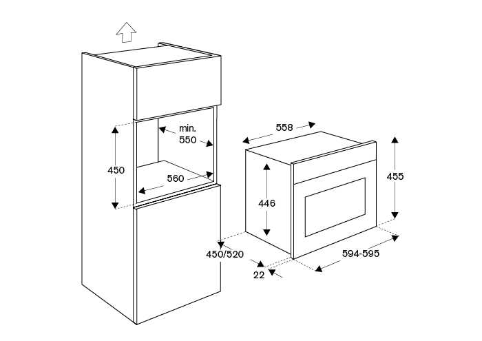 60x45cm combi stoom oven, display TFT | Bertazzoni